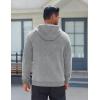 COOFANDY Men’s Fleece Hoodie Long Sleeve Hooded Sweatshirt Casual Basic Essential Drawstring Pullover Hoodie With Pocket(Gray)