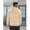 COOFANDY Men’s Fleece Hoodie Long Sleeve Hooded Sweatshirt Casual Basic Essential Drawstring Pullover Hoodie With Pocket(Khaki)