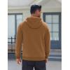 COOFANDY Men’s Fleece Hoodie Long Sleeve Hooded Sweatshirt Casual Basic Essential Drawstring Pullover Hoodie With Pocket(Light Brown)