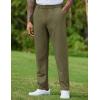 COOFANDY Mens Golf Pants Stretch Work Dress Pants Quick Dry Lightweight Pants Casual Slim Fit Slacks with Pockets(Army Green)
