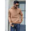COOFANDY Men’s Hoodies Pullover Fleece Lined Hoodie Casual Long Sleeve Drawstring Hooded Sweatshirts with Kanga Pocket(Camel)