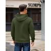 COOFANDY Men’s Long Sleeve Hooded Sweatshirt Casual Lightweight Hoodies Pullover Textured Drawstring Hoodie with Kanga Pocket(Army Green)