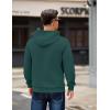COOFANDY Men’s Long Sleeve Hooded Sweatshirt Casual Lightweight Hoodies Pullover Textured Drawstring Hoodie with Kanga Pocket(Lake Green)