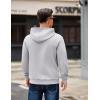 COOFANDY Men’s Long Sleeve Hooded Sweatshirt Casual Lightweight Hoodies Pullover Textured Drawstring Hoodie with Kanga Pocket(Light Gray)