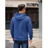 COOFANDY Men’s Long Sleeve Hooded Sweatshirt Casual Lightweight Hoodies Pullover Textured Drawstring Hoodie with Kanga Pocket(Royal Blue)