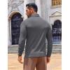 COOFANDY Men’s Slim Fit Turtleneck Sweater Long Sleeve Ribbed Turtle Neck Casual Lightweight Basic Pullover Sweaters(Dark Gray)