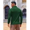 COOFANDY Men’s Slim Fit Turtleneck Sweater Long Sleeve Ribbed Turtle Neck Casual Lightweight Basic Pullover Sweaters(Dark Green)