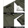 COOFANDY Men’s Waffle Jogger Lightweight Drawstring Casual Pants Slim Fit Jogger Sweatpants with Pockets(Army Green)