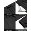 COOFANDY Men’s Waffle Jogger Lightweight Drawstring Casual Pants Slim Fit Jogger Sweatpants with Pockets(Black)