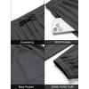 COOFANDY Men’s Waffle Jogger Lightweight Drawstring Casual Pants Slim Fit Jogger Sweatpants with Pockets(Dark Grey)