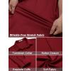COOFANDY Mens Wrinkle Free Dress Shirts Long Sleeve Untucked Shirts Casual Button Down Shirts(Wine Red)