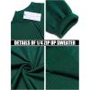 COOFANDY Men’s Quarter Zip Up Sweaters Slim Fit Lightweight Mock Neck Pullover Casual Polo Sweaters(A-dark Green)