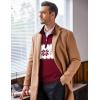 COOFANDY Men’s Quarter Zip Up Sweaters Slim Fit Lightweight Mock Neck Pullover Casual Polo Sweaters(Christmas Red & White)