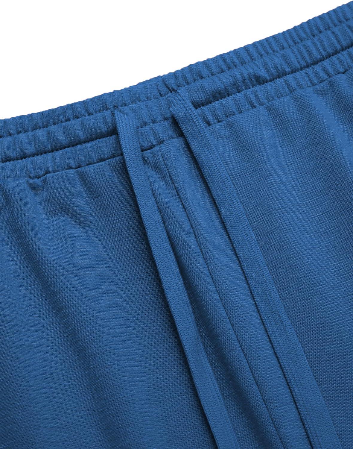 imageCOOFANDY Mens Athletic Shorts 7 Inch Quick Dry Breathable Lightweight Gym Workout Shorts with PocketsBlackBlue