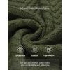 COOFANDY Men Quarter Button Sweater Pullover Cable Knit Henley Mock Neck Sweater(Army Green)
