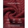 COOFANDY Men Quarter Button Sweater Pullover Cable Knit Henley Mock Neck Sweater(Wine Red)