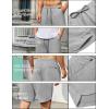 COOFANDY Men’s 2 Pack Gym Shorts 7 inch Athletic Workout Shorts Drawstring Sweat Shorts with Zipper Back Pocket(Light Gray Heather/White)
