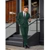 COOFANDY Men’s 2 Piece Suits Classic Fit Suit Set 2 Button Blazer Jacket and Dress Pants for Wedding Business Prom(Green)