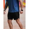 COOFANDY Mens Athletic Shorts 7 Inch Quick Dry Breathable Lightweight Gym Workout Shorts with Pockets(Black/Blue)