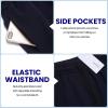 COOFANDY Mens Athletic Shorts 7 Inch Quick Dry Breathable Lightweight Gym Workout Shorts with Pockets(Black/Navy Blue)