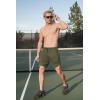 COOFANDY Mens Athletic Shorts 7 Inch Quick Dry Breathable Lightweight Gym Workout Shorts with Pockets(Grey/Army Green)