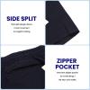 COOFANDY Mens Athletic Shorts 7 Inch Quick Dry Stretch Lightweight Gym Workout Shorts with Pockets(Dark Grey/Navy Blue)