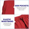 COOFANDY Mens Athletic Shorts 7 Inch Quick Dry Stretch Lightweight Gym Workout Shorts with Pockets(Navy Blue/Red)