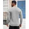 COOFANDY Men’s Henley Shirts Long Sleeve Button T-Shirt Lightweight Fashion Casual Pullover Shirt(Heather Grey)