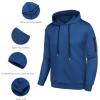 COOFANDY Men’s Tracksuit 2 Piece Hooded Athletic Sweatsuits Casual Running Jogging Sport Suit Sets(Blue)