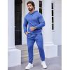 COOFANDY Men’s Tracksuit 2 Piece Hooded Athletic Sweatsuits Casual Running Jogging Sport Suit Sets(Royal Blue)