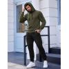 COOFANDY Men’s Tracksuit 2 Piece Hooded Athletic Sweatsuits Casual Running Jogging Sport Suit Sets(Z_army Green Black)
