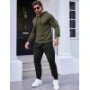 COOFANDY Men’s Tracksuit 2 Piece Hooded Athletic Sweatsuits Casual Running Jogging Sport Suit Sets(Z_army Green Black)
