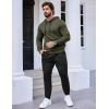 COOFANDY Men’s Tracksuit 2 Piece Hooded Athletic Sweatsuits Casual Running Jogging Sport Suit Sets(Z_army Green Black)