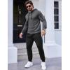 COOFANDY Men’s Tracksuit 2 Piece Hooded Athletic Sweatsuits Casual Running Jogging Sport Suit Sets(Z_dark Grey Black)