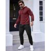 COOFANDY Men’s Tracksuit 2 Piece Hooded Athletic Sweatsuits Casual Running Jogging Sport Suit Sets(Z_wine Red Black)