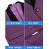 COOFANDY Mens Tuxedo Jacket Wedding Suit Jacket Slim Fit Blazer Jacket for Dinner, Prom, Party(Purple)