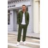 COOFANDY Sweatsuits for Men 2 Piece tracksuit Sets Full Zip Hoodie Sweatpants for Men Casual Sports Jogging Suits S-4XL(Olive Green)