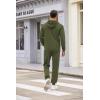 COOFANDY Sweatsuits for Men 2 Piece tracksuit Sets Full Zip Hoodie Sweatpants for Men Casual Sports Jogging Suits S-4XL(Olive Green)