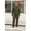 COOFANDY Sweatsuits for Men 2 Piece tracksuit Sets Full Zip Hoodie Sweatpants for Men Casual Sports Jogging Suits S-4XL(Olive Green)