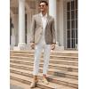 COOFANDY Mens Casual Blazer Slim Fit Sport Coat Lightweight Two Button Suit Jackets(Dark Khaki)