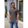 COOFANDY Men’s Short Sleeve T-Shirts Crew Neck Casual Summer T Shirts 1-3 Pack Basic Tee Shirt(C- Black/Dark Grey/Wine Red -3 Pack)