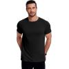 COOFANDY Men’s Short Sleeve T-Shirts Crew Neck Casual Summer T Shirts 1-3 Pack Basic Tee Shirt(C- Black/Light Grey/Army Green -3 Pack)