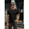 COOFANDY Men’s Short Sleeve T-Shirts Crew Neck Casual Summer T Shirts 1-3 Pack Basic Tee Shirt(C- Black/Light Grey/Army Green -3 Pack)
