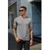 COOFANDY Men’s Short Sleeve T-Shirts Crew Neck Casual Summer T Shirts 1-3 Pack Basic Tee Shirt(C- Black/Light Grey/Army Green -3 Pack)