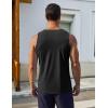 COOFANDY Men’s Workout Tank Tops UPF 50+ Sleeveless Gym Muscle Shirts Cooling Quick Dry Bodybuilding Tanks for Swim Beach(Black/Light Blue)