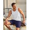 COOFANDY Men’s Workout Tank Tops UPF 50+ Sleeveless Gym Muscle Shirts Cooling Quick Dry Bodybuilding Tanks for Swim Beach(Black/Light Blue/White)