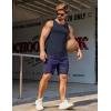 COOFANDY Men’s Workout Tank Tops UPF 50+ Sleeveless Gym Muscle Shirts Cooling Quick Dry Bodybuilding Tanks for Swim Beach(Light Gray/Navy Blue/Light Green)