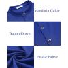 COOFANDY Mens’s Long Sleeve Button Up Shirts Athletic Fitted Dress Shirts Silm Fit(Royal Blue)