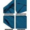 COOFANDY Men’s Summer Beach Shorts Lightweight Elastic Waist Drawstring Casual Shorts with Pocket(Lake Blue)
