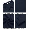 COOFANDY Men’s Button Down Long Sleeve Shirt Casual Untucked Dress Shirt Regular Fit Wedding Shirts(Black Iris)